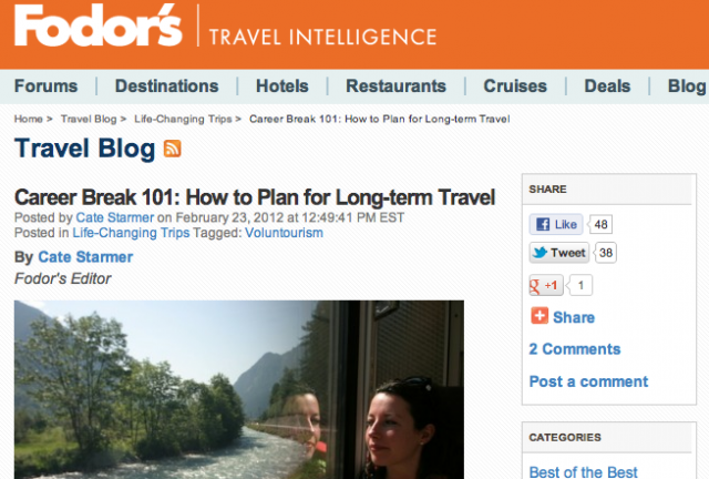 Folium: How to Plan for Long-term Travel via Fodor's