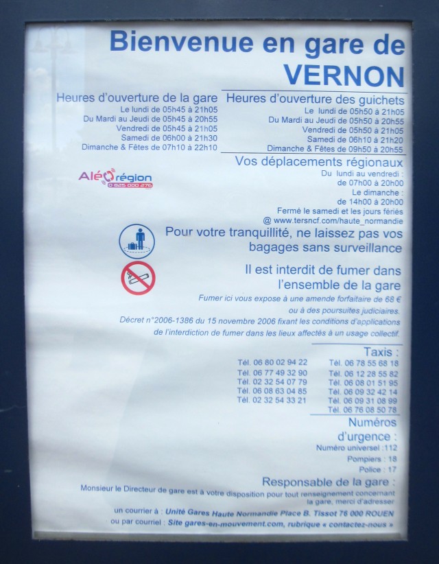 French Reading: Travel - Gare de Vernon