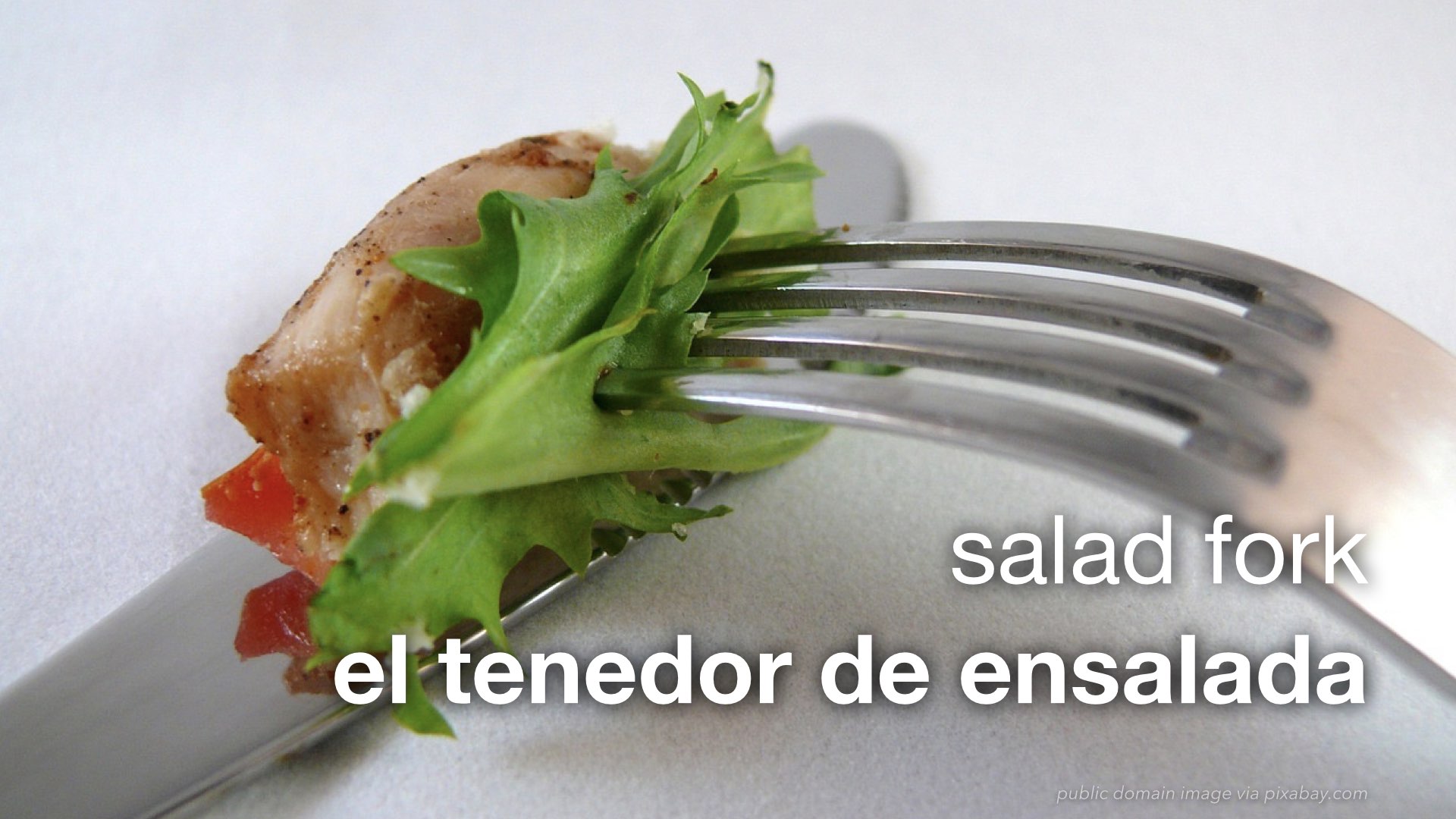 Spanish Vocabulary Culinary Utensils and Place Settings The LEAF Project