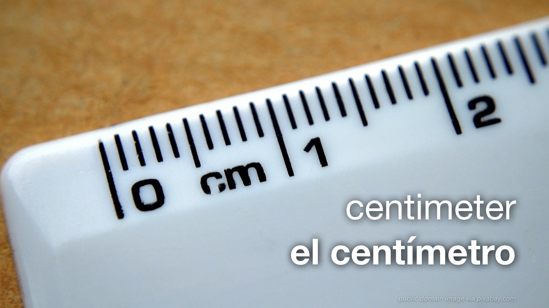 Spanish Vocabulary Measurements and Dimensions Metric The LEAF