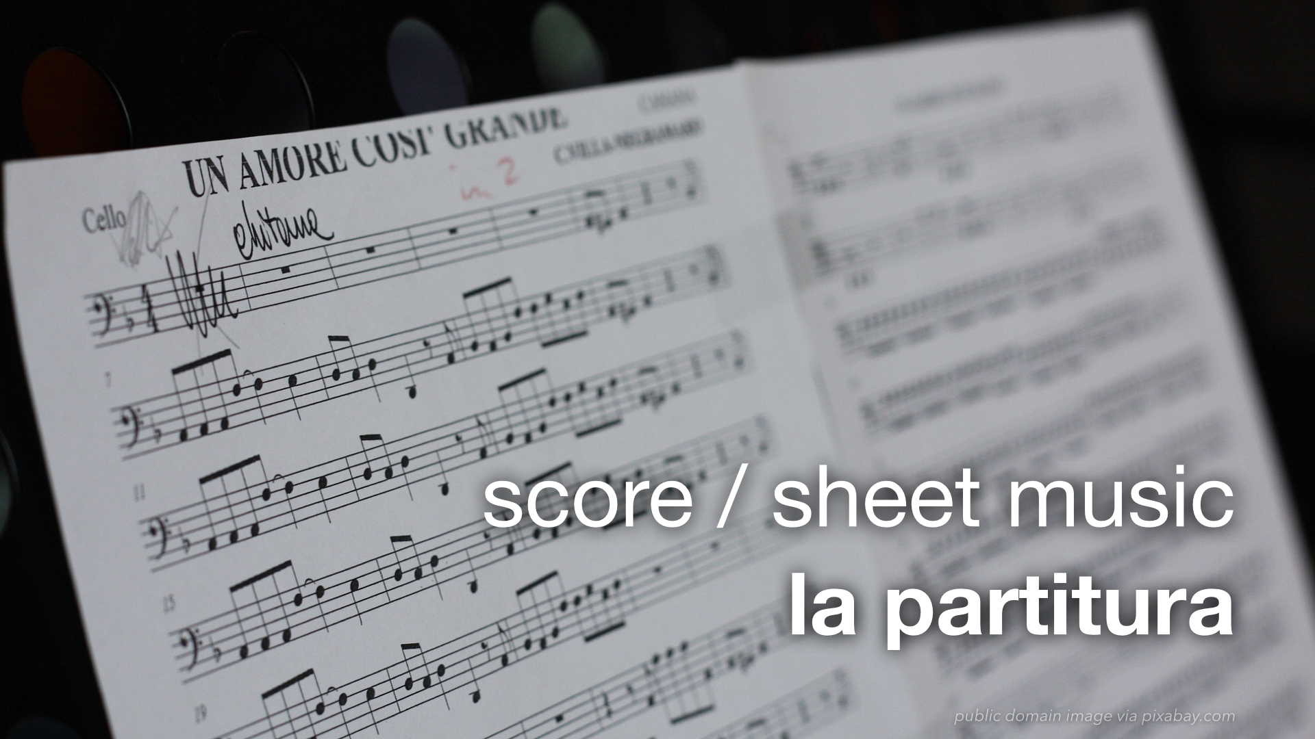 Spanish Vocabulary Music Notation The LEAF Project