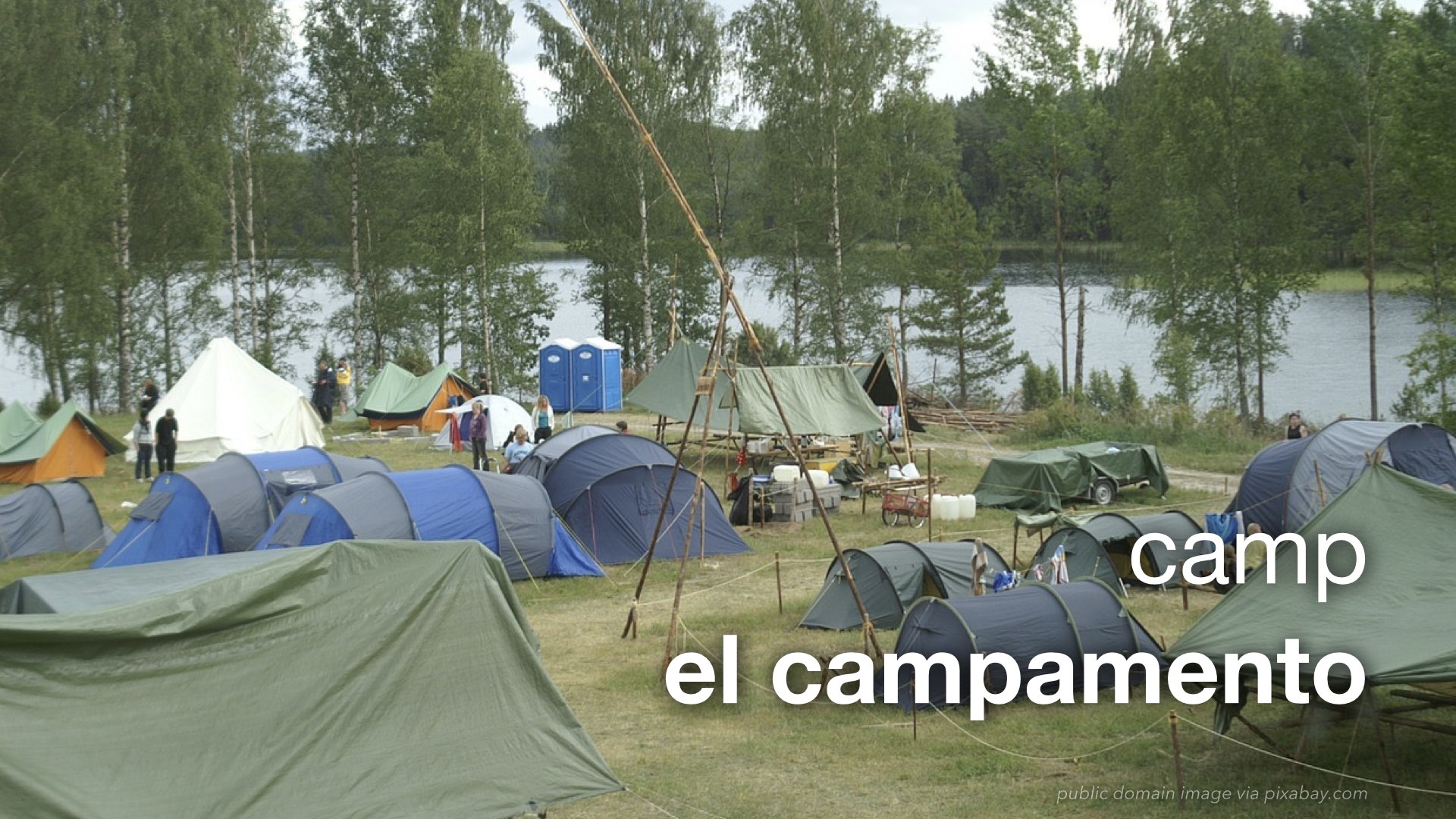 Spanish Vocabulary Camping and the Outdoors The LEAF Project