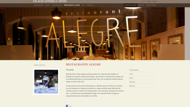 Hotel Palacio Astoreca: Restaurante Alegre