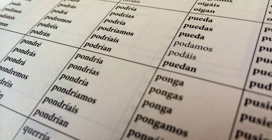 Spanish Verb Conjugation  Chart  Index The LEAF Project