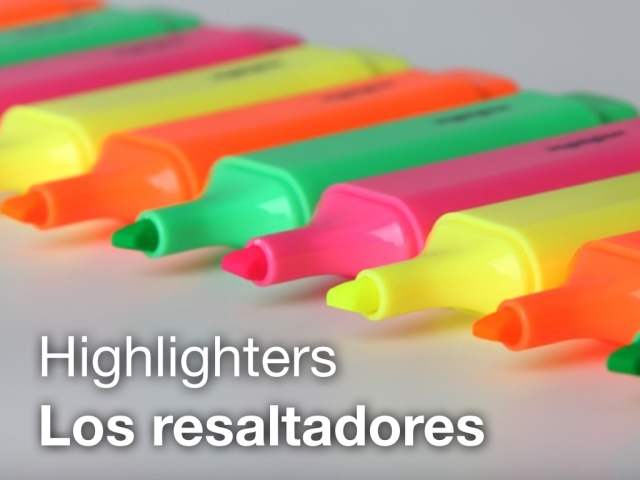 LEAF Spanish Photo Flashcards - Highlighters / Resaltadores